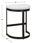 Ivanna - Counter Stool - White