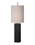 Delaney - Marble Column Accent Lamp - Black