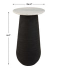 Total Eclipse - Marble Accent Table