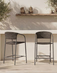 Zola - Outdoor Bar Stool - Dark Brown