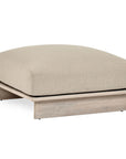 Livia - Teak Outdoor Ottoman - Taupe