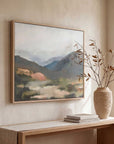 Fading Memory - Landscape Art - Blue / Brown / Gray / Green