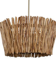 Rhea - 4 Light Wood Branch Chandelier - Woodtone