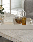 Wessex - Shagreen Tray - White