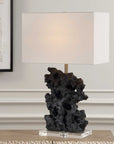Basalt - Black Stone Table Lamp
