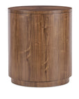 Eleana - Round Nightstand - Medium Wood