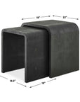 Interpose - Nesting Side Table (Set of 2) - Black