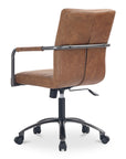 Roy - Open Road Leather Office Chair - Brown