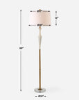 Colette - White Stone Floor Lamp
