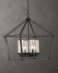Evanston - 4 Light Indoor-Outdoor Pendant - Black