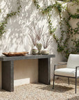 Hagan - Indoor-Outdoor Console Table - Slate