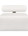 Bolster Back - Armless Outdoor Sofa - White