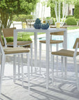 Montellano - Outdoor Bar Table - White