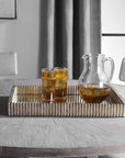 Talmage - Mirrored Tray - Silver