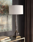 Crista - Crystal Lamp - Pearl Silver