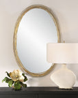 Gillian - Oval Mirror - Gold