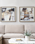 Vetrina - Framed Abstract Prints (Set of 2) - Gray