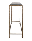 Ovard - Minimalist Metal Console Table - Brass