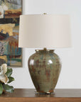 Olisa - Table Lamp - Brown Green