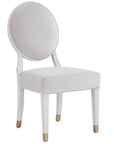 Love. Joy. Bliss.-Miranda Kerr Home - Love Joy Bliss Oval Side Chair (Set of 2) - White