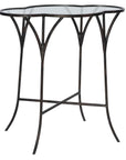 Adhira - Glass Accent Table - Black