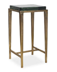 Preston - Square Accent Table - Brass,Gold
