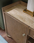 Sonnet - Sonnet Credenza - Dark Gray / Light Brown
