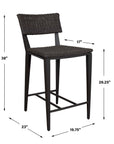 Calbas - Outdoor Counter Stool - Java Black