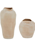 Shadow Play - Indoor-Outdoor Vases (Set of 2) - Buff