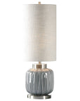 Zahlia - Ceramic Lamp - Aged Gray
