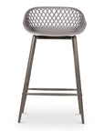 Piazza - Outdoor Counter Stool (Set of 2) - Gray