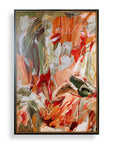 Garden City - Abstract Art - Green / Orange / Pink