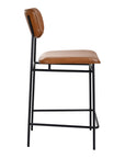Sailor - Leather Counter Stool - Dark Brown