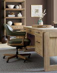 EC - Briar Executive Swivel Tilt Chair - Dark Green / Light Brown