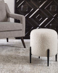 Arles - Shearling Ottoman - White