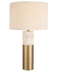 Gravitas - Elegant Brass & Stone Lamp
