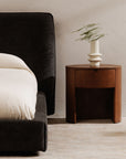 Theo - One Drawer Nightstand - Brown
