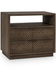 Santa - 2-Drawer Nightstand - Toasted Brown