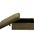 Swift - Storage Ottoman - Dark Green
