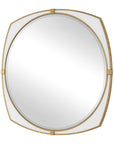 Estella - Round Mirror - Gold / White