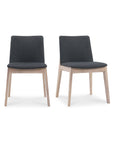 Deco - Oak Dining Chair (Set of 2) - Dark Gray