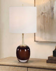 Vannett - Table Lamp - Dark Amber / White