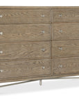 Sonnet - Eight-Drawer Dresser - Dark Gray