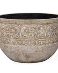 Regalia - Indoor-Outdoor Stone Planter - Brown