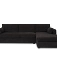 Burrow - Sleeper Sectional With Right Storage Chaise - Black
