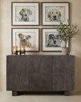 Phineas - 3 Door Modern Cabinet - Woodtone
