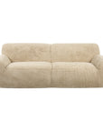 Abide - Rounded Sheepskin Sofa - Beige