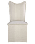 Lenore - Armless Chairs, Flax (Set of 2) - White