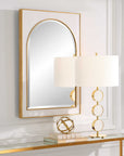 Crisanta - Gloss White Arch Mirror