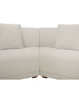 Fraser - 3 Piece Modular Sectional With Wedge Slipper - White